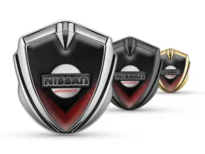 Nissan Metal Emblema Insignia Extremo Plano Sólido